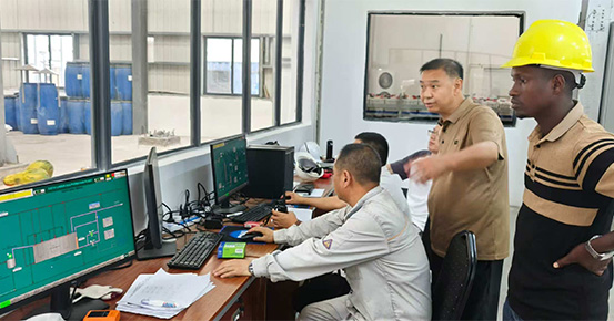 Mais uma planta de sulfonação de 3 TPH é comissionada com sucesso na África Oriental!